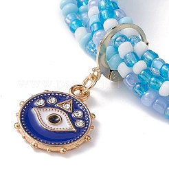 Glass Seed Beaded Multi-strand Bracelet&nbsp;BJEW-JB09527-02