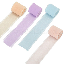 4Pcs 4 Colors Polyester Ribbons&nbsp;DIY-CY0001-72