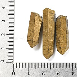 Electroplated Natural Quartz Crystal Graduated Beads Strands&nbsp;G-P315-A17