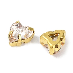 Brass Glass Rhinestone Sew on Rhinestones&nbsp;RGLA-B004-02G-A