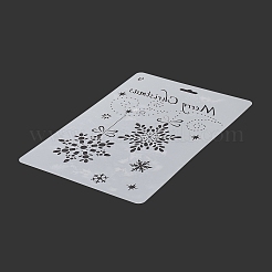 Creative Christmas Plastic Drawing Stencil&nbsp;X-DIY-L007-09