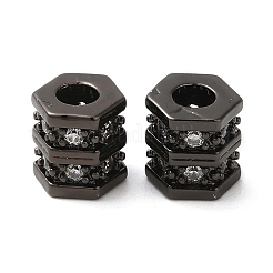 Rack Plating Brass Cubic Zirconia Beads&nbsp;KK-Z033-27