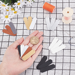 100Pcs 5 Colors Imitation Leather Sew on Patches&nbsp;DIY-GF0005-17