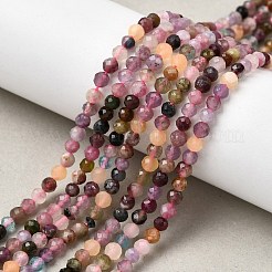 Natural Multicolor Tourmaline Beads Strands&nbsp;G-F460-31