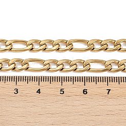 Fashionable 304 Stainless Steel Figaro Chain Necklaces for Men&nbsp;STAS-A028-N017G