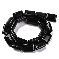 Natural Black Onyx(Dyed & Heated) Beads Strands&nbsp;G-T047-B29-01