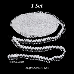 25M Polyester Elastic Lace Trim Ribbons&nbsp;OCOR-PH0006-27A