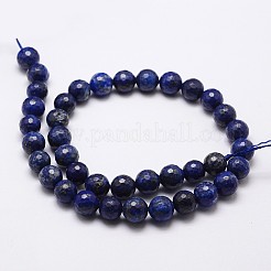 Natural Lapis Lazuli Beads Strands&nbsp;G-G736-22-6mm