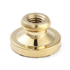 Texture Theme Roung Brass Stamp Head&nbsp;AJEW-M036-06A-G