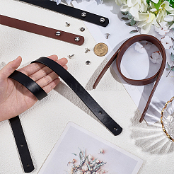 4Pcs 2 Colors PU Imitation Leather Rivet Bag Straps&nbsp;DIY-CL0002-35A