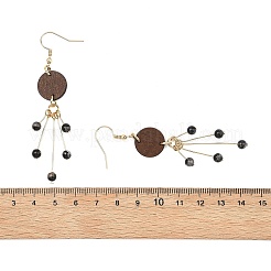Natural Mixed Stone Dangle Earrings&nbsp;EJEW-JE06987