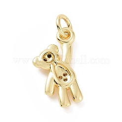 Brass Micro Pave Cubic Zirconia Charms&nbsp;KK-C012-15G