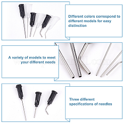 120Pcs 6 Style Plastic Fluid Precision Blunt Needle Dispense Tips&nbsp;TOOL-BC0002-11