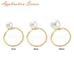 Leaf & Flower Brass Adjustable Ring Settings&nbsp;LS-KK-G527-01C-G