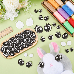 2 Bagds Oval Felt Craft Doll Eye&nbsp;DIY-FG0010-04B