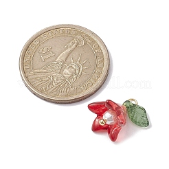 Glass with Acrylic Imitation Pearl Pendants&nbsp;PALLOY-TA00097