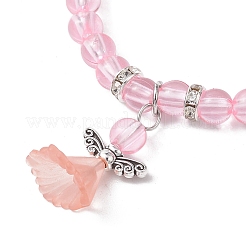 Transparent Plastic Beaded Stretch Bracelets for Children&nbsp;BJEW-JB11507