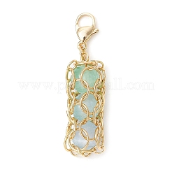 Round Natural Selenite Pendant Decoration&nbsp;HJEW-TA00356