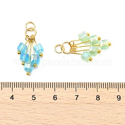 AB Color Plated Glass Pendants&nbsp;PALLOY-JF05735
