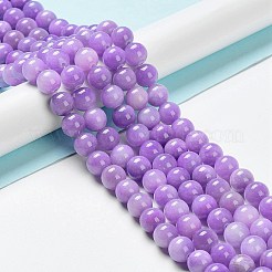 Dyed Natural Green Jade Beads Strands&nbsp;JBS053-10MM-29