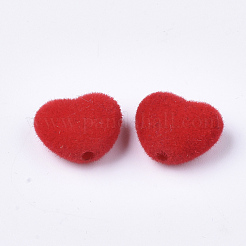 Flocky Acrylic Beads&nbsp;FIND-T046-34-06