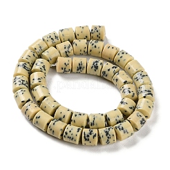 Imitation Dalmatian Handmade Porcelain Beads Strands&nbsp;PORC-H011-06A