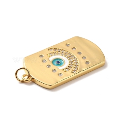 Rack Plating Brass Micro Pave Cubic Zirconia Pendants&nbsp;KK-M230-37G