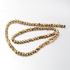 Electroplate Non-magnetic Synthetic Hematite Bead Strands&nbsp;G-F300-33B-03