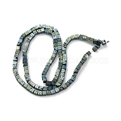 Electroplated Natural Lava Rock Beads Strands&nbsp;G-A256-B01-02A