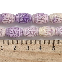 Synthetic Shell Dyed Carved Beads Strands&nbsp;SHEL-I001-03A-01