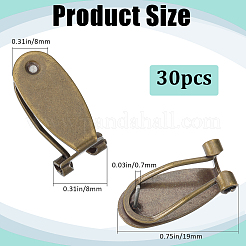 30Pcs Brass Stud Earring Findings&nbsp;FIND-SP0002-95