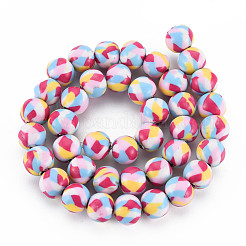 Handmade Polymer Clay Beads Strands&nbsp;CLAY-N008-054-06