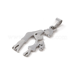 Non-Tarnish Mother's Day 304 Stainless Steel Pendants&nbsp;STAS-U002-07P