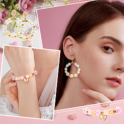 300Pcs 5 Colors Transparent Glass Beads&nbsp;GLAA-SC0002-42A