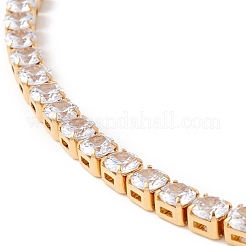 Classic Cubic Zirconia Tennis Necklace&nbsp;NJEW-G017-02A-G