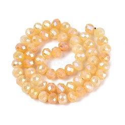 Electroplate Crackle Imitation Jade Glass Beads Strands&nbsp;LS-EGLA-Q131-02C-07