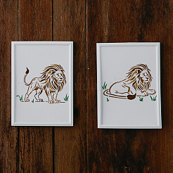 1 Set PET Hollow Out Drawing Painting Stencils&nbsp;DIY-MA0004-58