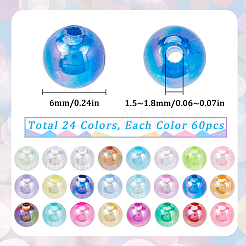 1440Pcs 24 Styles Transparent Acrylic Beads&nbsp;MACR-SP0001-38