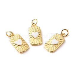 Rack Plating Brass Pendants with Jump Ring&nbsp;X-KK-F852-20G