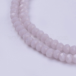 Opaque Solid Color Glass Bead Strands&nbsp;X-GLAA-F076-A12