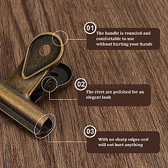 8Pcs Iron Binder Clips&nbsp;AJEW-CP0009-81