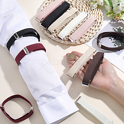 6 Pairs 6 Colors Polyester Shirt Sleeve Holders&nbsp;AJEW-ME0003-40