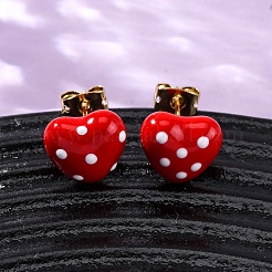 Brass Micro Pave Cubic Zirconia Stud Earrings&nbsp;LS-EJEW-D328-01G-03