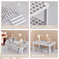 Plastic Cosmetic Brush Storage Stands&nbsp;MRMJ-WH0070-34C