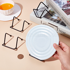 Iron Cup and Saucer Holder&nbsp;LS-ODIS-WH0331-40A