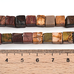 Natural Polychrome Jasper/Picasso Stone/Picasso Jasper Beads Strands&nbsp;G-T140-45A
