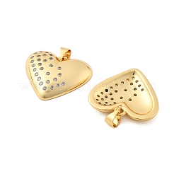 Brass Micro Pave Cubic Zirconia Pendants&nbsp;KK-R229-11G-A