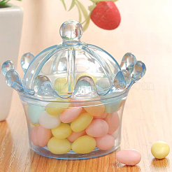 Crown Shaped Plastic Candy Box&nbsp;AJEW-WH0033-08A