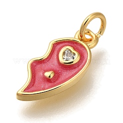 Rack Plating Brass Micro Pave Cubic Zirconia Pendants&nbsp;KK-I720-71G-03B