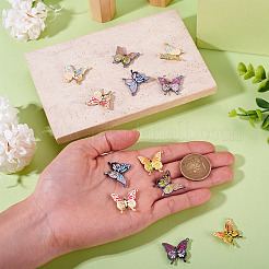 12Pcs 6 Styles Alloy Enamel Pendants&nbsp;FIND-TA0008-21